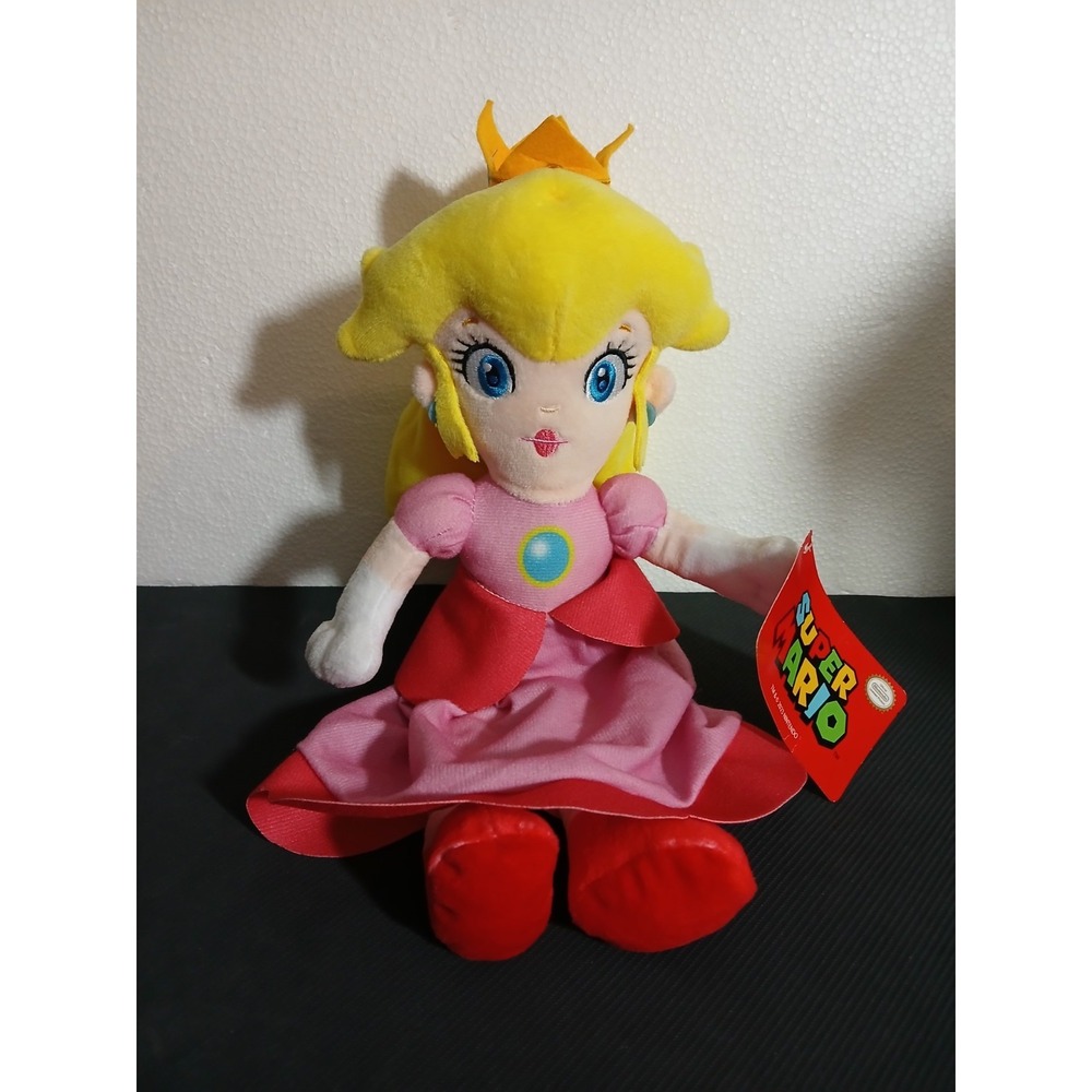 Nintendo Super Mario Bros Princess Peach 12" Plush Stuffed Animal NWT Good Stuff